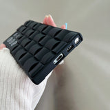 3D Cube Grid Matte Silicone Case For Samsung Galaxy S22 S21 Ultra Plus