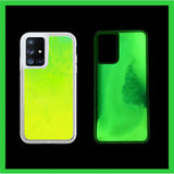 Liquid Luminous Neon Sand Transparent Heavy Duty Protection Case For Samsung S20 Series