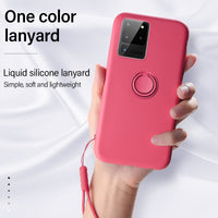 Luxury Magnetic Bracket Soft Silicone Shockproof Case For Samsung Galaxy S20