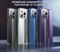 Electroplated PC Frame Shockproof With Full Lens Protection Matte Case For iPhone 14 13 series