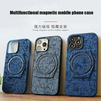 Multifunctional Magnetic Charging Holder Case for iPhone 13 12 11 Series