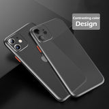 Luxury Contrast Color Protective Slim Case For iPhone 11 Series