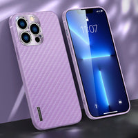 Luxury Carbon Fiber Ultra Thin Soft Silicone Frame Shockproof Case For iPhone 13 12 11 series