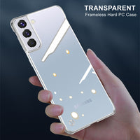 Ultra Thin Transparent Frameless Hard Plastic Case for Samsung Galaxy S21 S20 Note 20 Series