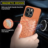 Wallet Card Slot Magnetic Car Holder Case with Lanyard for iPhone 13 12 Pro Max Mini
