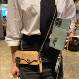 Purse Flannel Pattern Leather Bag Case for iPhone 13 12 11 Pro Max Mini