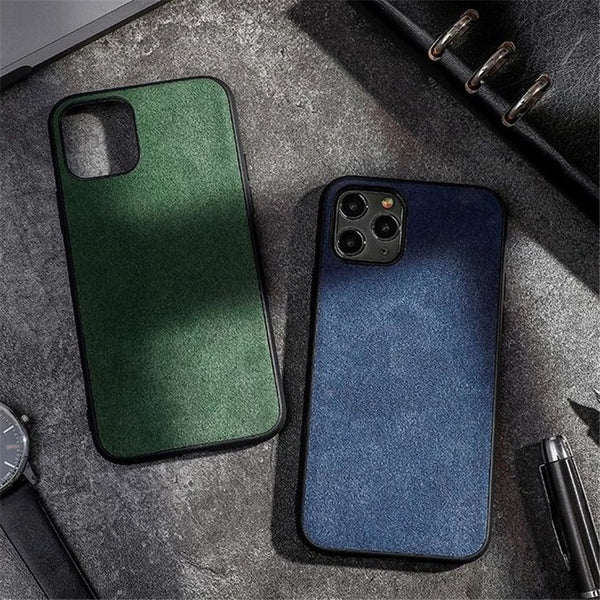 Luxury Artificial Leather Back Cover Case For iPhone 11 Series
