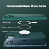 Luxury Wireless Charger Magnetic Liquid Silicone Phone Case for iPhone 12 11 Series