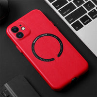 Luxury Shockproof Leather Wireless Charging Case for iPhone 13 12 11 Pro Max