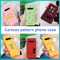 Cartoon Patterned TPU Soft Silicone Heavy Duty Protection Case For Samsung S20 Series