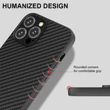 Carbon Fiber Texture Shockproof TPU Case For iPhone 13 12 11 Pro Max