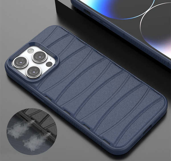 Heat Dissipation Air Vent Shockproof Breathable Matte Soft Silicone Case For iPhone 14 13 series