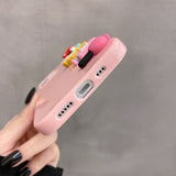 3D Toy Soft Vogue Girl Perfume Lipstick Phone Case For iPhone 12 11 XS Series