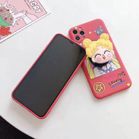 High Quality Cute Sailor Moon Soft Silicon Phone Case with Kickstand for iPhone 11 Series