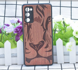 Luxury Carved Rosewood TPU Hard Case for Samsung Galaxy S22 S21 Note 20 Ultra Plus