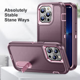 3 Layers Protection Military Grade Shockproof Heavy Duty Protective Case with Kickstand for iPhone 13 12 11 series