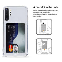 Luxury Crystal Clear Card Slot Soft Silicone Case For Samsung Galaxy S20 Series