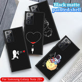 Lovely Space Pattern Painted Silicone TPU Waterproof Case for Samsung Note 20 Series