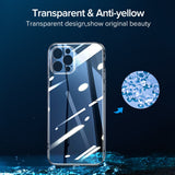 Luxury TPU+PC Shockproof Full Lens Protection Transparent Case For iPhone 12 11 Series