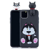 3D Kawaii Unicorn Panda Bear Silicon Shockproof Case for iPhone 11 Series