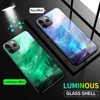 Luxury Moonlight Unicorn Luminous Glass Shockproof Case For iPhone 11 Series