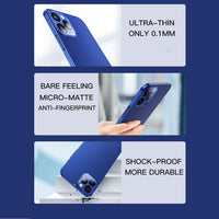 Ultra Thin Matte Hard PC Cover Camera Protection Phone Case For iPhone 12 Series