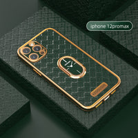 Electroplated Braided Silicone Case for iPhone 11 12 Series