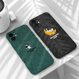 Dark Green Cute Astronaut Paper Plane Shockproof Soft Case For iPhone 13 12 11 Series