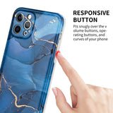 Glazed Marble Pattern TPU Case for iPhone 12 11 Series