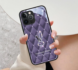 New Cartoon Rabbit Glass Lens Case For iPhone 14 13 12 series