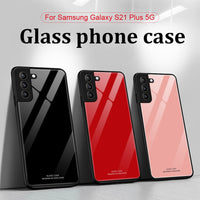 Tempered Glass Case For Samsung S21 S20 Note 20 Series