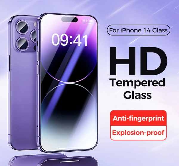 2Pcs Tempered Glass Screen Protectors For iPhone14 13 12 series