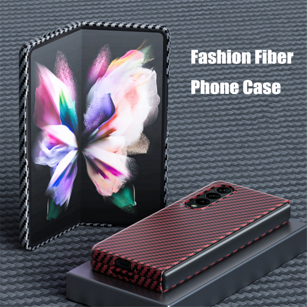 Fashion Ultra Thin Carbon Fiber Case for Samsung Galaxy Z Fold 3