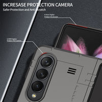 Luxury Hard Ultralight Armor Stylish Protection Kickstand Case for Samsung Galaxy Z Fold 3