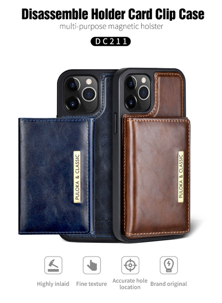 High Quality Leather Wallet Card Holder Case For iPhone 14 13 12 series