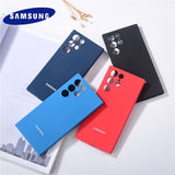 Original Soft Touch Silicone case for Samsung Galaxy S22 series