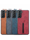 Leather Elastic Card Slot Case For Samsung S21 S20 Note 20 Series