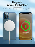 Original Support Wireless Charging Magnetic Transparent Hard Plating Shockproof Case for iPhone 13 12 11 Pro Max