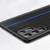 Ultra Luxury Fiber Pattern Shell TPU Case for Samsung S22 Ultra Plus