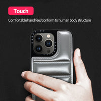 Fashion Smooth Down Jacket Soft Silicone Case For iPhone 13 12 11 Series