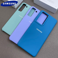 Original Liquid Silicone Soft Touch Silky Case For Samsung Galaxy S21 Series