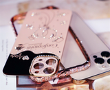 Shockproof Glitter Rhinestone Diamond Metal Bumper Case For iPhone 14 13 12 series