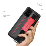 PU Leather Bracket Wristband Hand Strap Card Holder Case for Samsung Galaxy Note 20 Ultra S20 Ultra S20 Plus