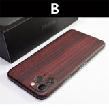 Luxury Carbon Fibre Back Protect Sticker Wood Grain Protective Film For iPhone 11 Series