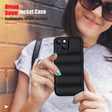 Fashion Down Jacket Shockproof Soft Silicone Case for iPhone 13 12 11 Pro Max