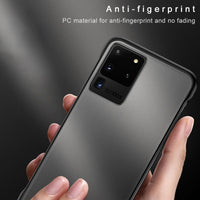 Frameless Clear Matte Hard Phone Case For Samsung S20 Note 20 S10 Note 10 Series