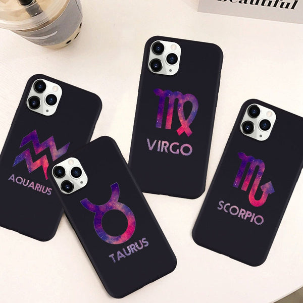 Zodiac Sign Soft Silicone Black Cover Phone Case for IPhone 11 Pro Max  11 Pro