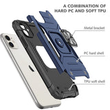 Magnetic Metal Finger Ring Holder Case For iPhone 12 & 11 Pro Max