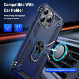 Magnetic Ring Kickstand Armor Case for iPhone 14 13 12 11 series