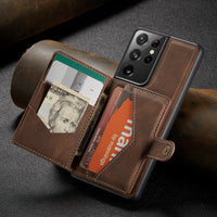 S21 Ultra Wallet Leather Case